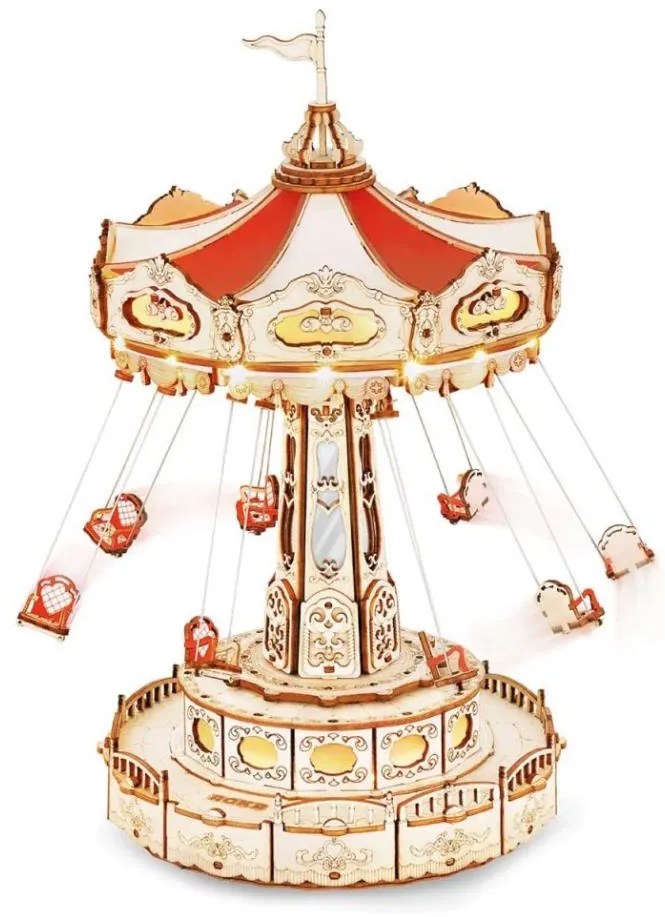 RoboTime - Puzzle carillon 3D Giostra a catena 3xAAA