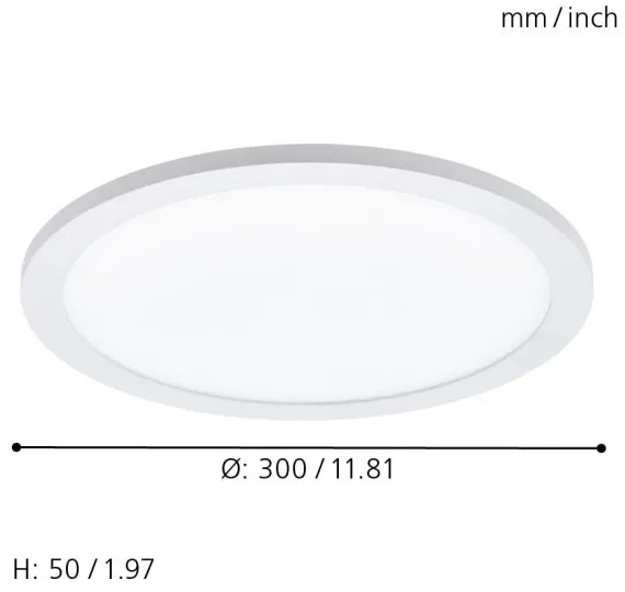 Eglo 33341 - LED RGBW dimmerabile plafoniera SARSINA-C LED/16W/230V Ø30 cm + telecomando