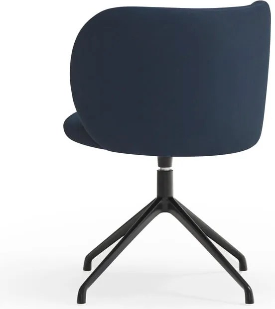 Sedia da pranzo blu scuro in imbottito Mogi – Teulat