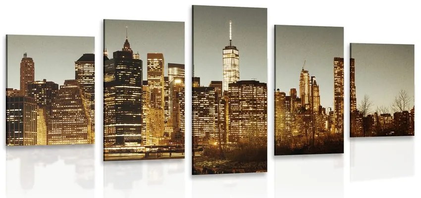 Quadri 5 pezzi – Centro di New York