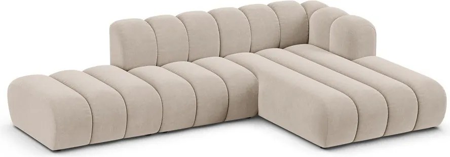 Divano angolare beige ad angolo destro Lupine - Micadoni Home