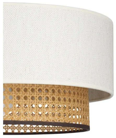 Lampada a sospensione su cavo NATIA 1xE27/60W/230V bianco/marrone