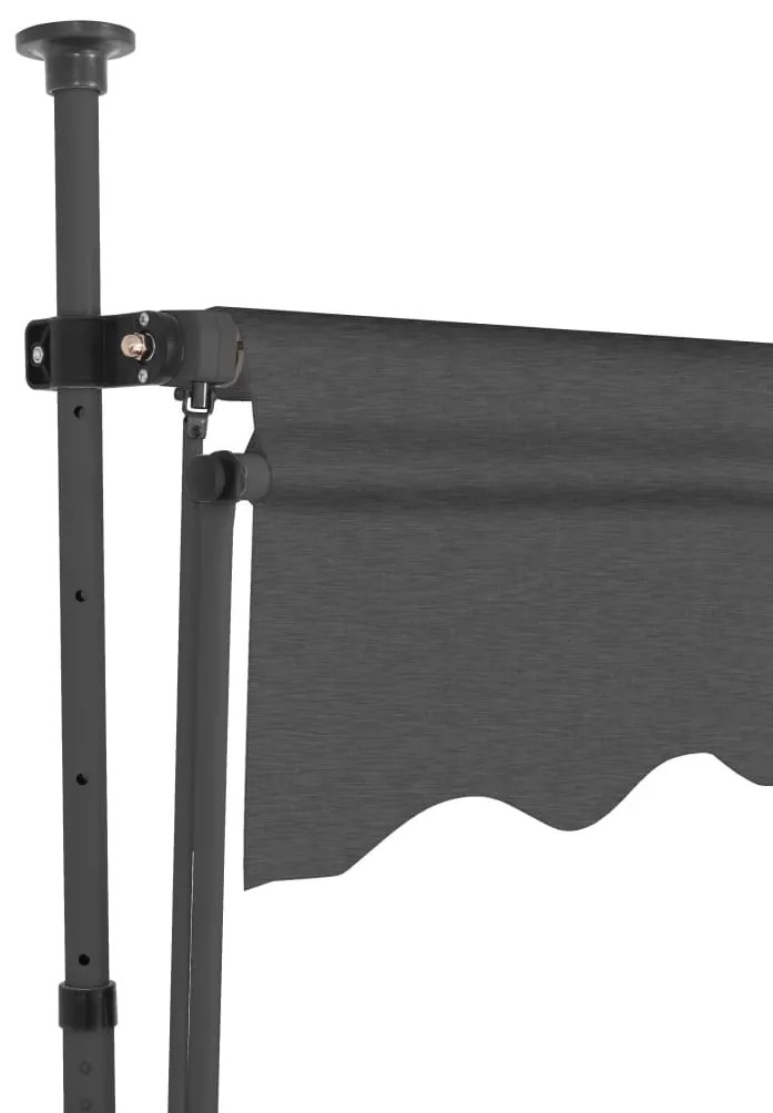 Tenda da Sole Retrattile Manuale con LED 300 cm Antracite