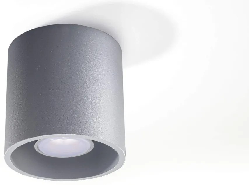 Plafoniera da Soffitto in Alluminio ORBIS 1 GU10 Grigia da interno