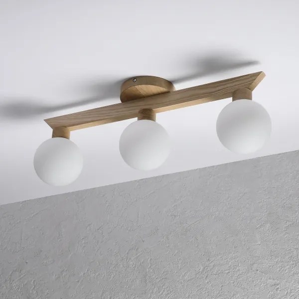 Plafoniera ANTONIO 3xG9/5W/230V rovere/bianco