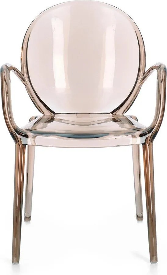 Sedia da esterno marrone chiaro in plastica Camilla – Bizzotto