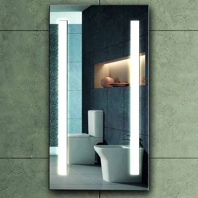 Specchio bagno rettangolare 50x90cm a led KAM-1392 - KAMALU