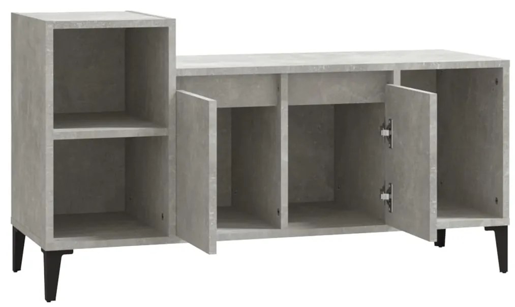 Mobile per TV Grigio Cemento 100x35x55 cm Legno Multistrato