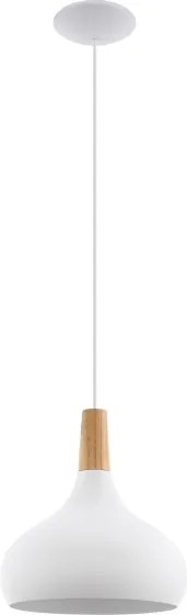 Eglo 96982 - Lampada a sospensione SABINAR 1xE27/60W/230V 280mm bianco