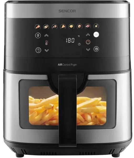 Sencor friggitrice ad aria 9 l 1700W/230V nero/cromo opaco