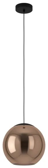 Eglo 390089 - Lampadario a sospensione con filo CORDOBA 1xE27/40W/230V rame