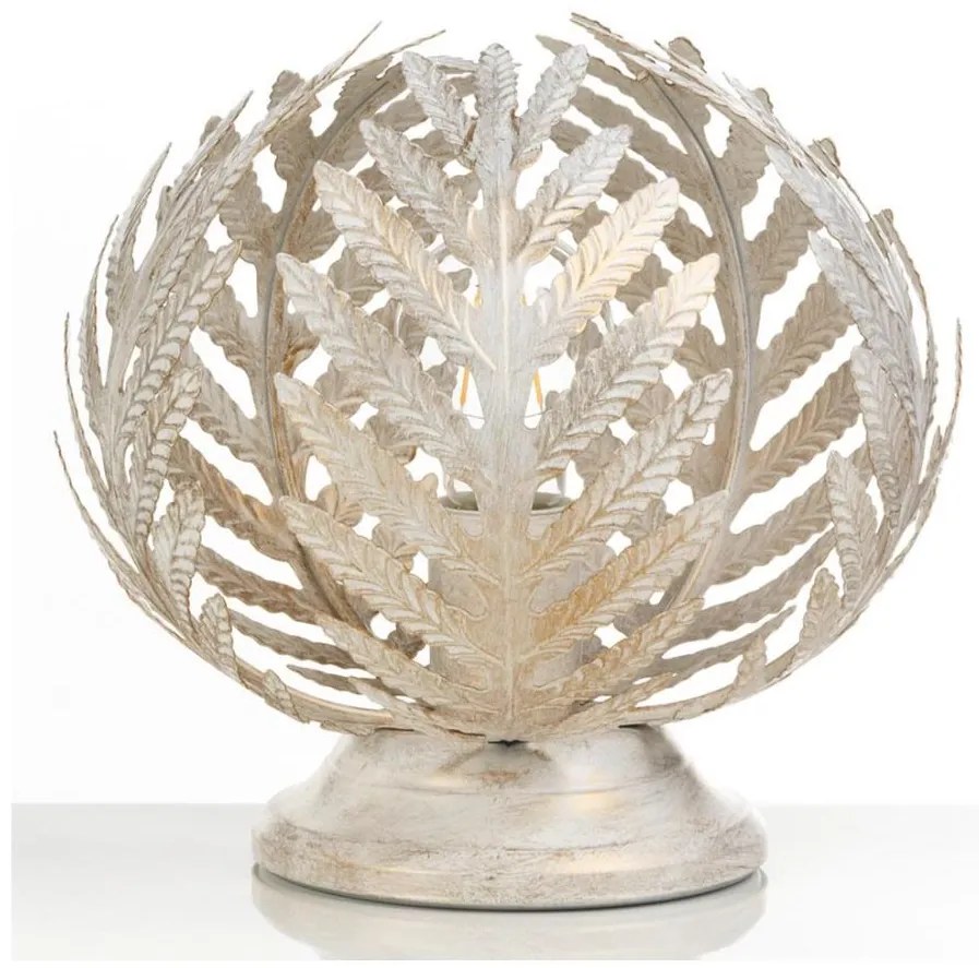 ONLI - Lampada da tavolo FELCE 1xE27/22W/230V diametro 25 cm color crema