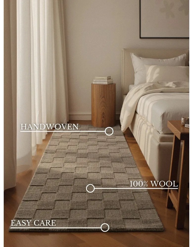 Passatoia beige in lana tessuta a mano 80x200 cm Scala – Villeroy&amp;Boch