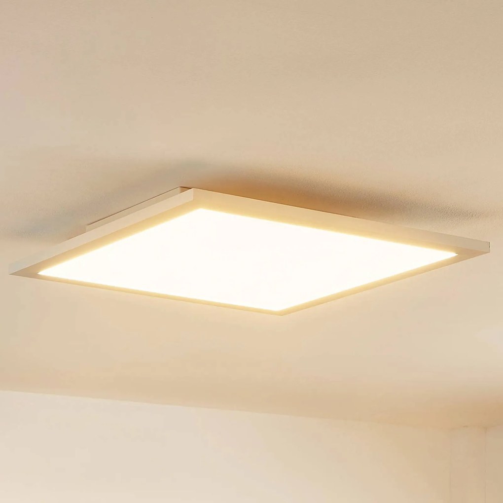 Pannello LED Lindby Enja, bianco, alluminio, 39,5 cm x 39,5 cm