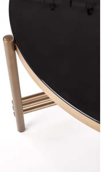 Tavolino ISMENA 41x80 cm oro/nero