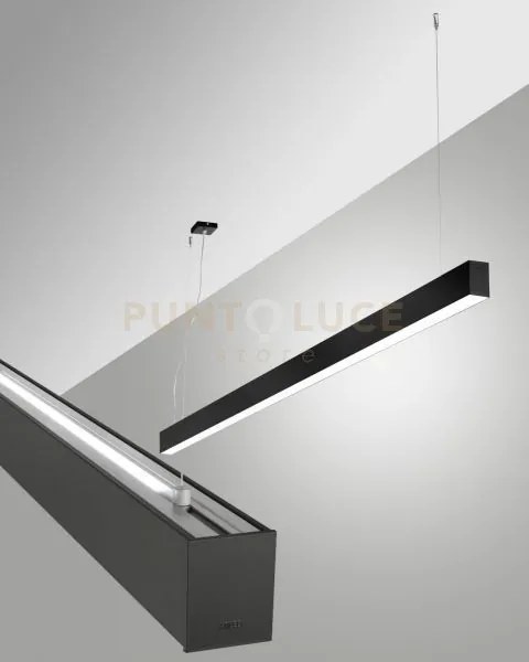 Millet sospensione doppia emissione nera a led 3000k 3380+1290lm 23...