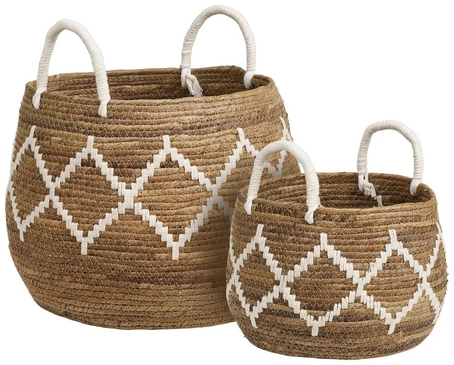 Set di cesti in vimini 2 pz ø 41x32 cm Altea – House Nordic