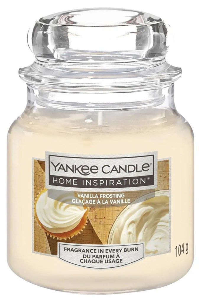 Vanilla Frosting, candela in giara piccola Yankee Candle