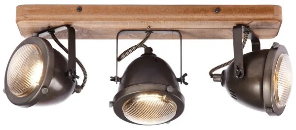 Brilliant - Faretto CARMEN WOOD 3xGU10/5W/230V marrone