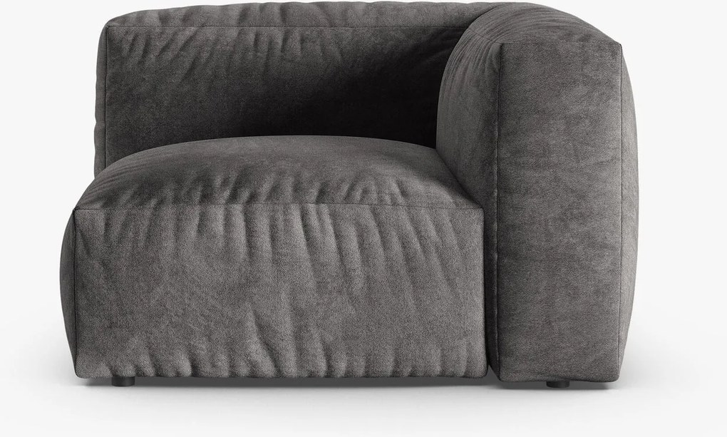 Modulo angolare Martina in velluto – L120cm
