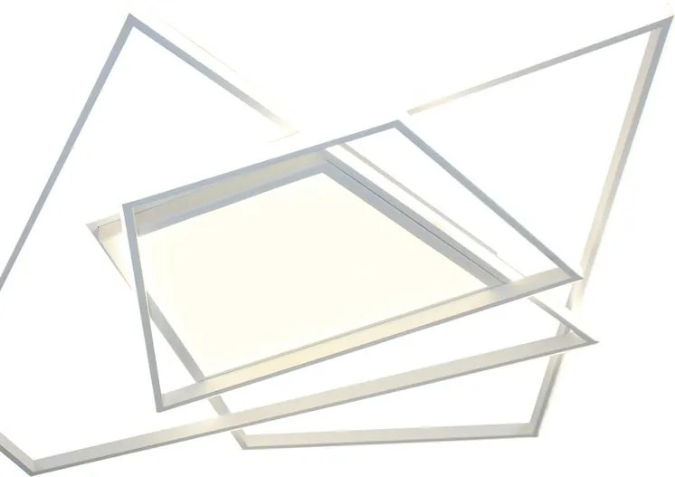Plafoniera LED MONDRIAL bianco IP20 cct da bianco caldo al bianco neutro