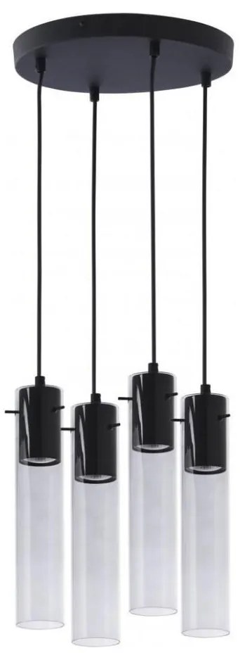 Lampadario su corda LOOK GRAPHITE 4xGU10/50W/230V