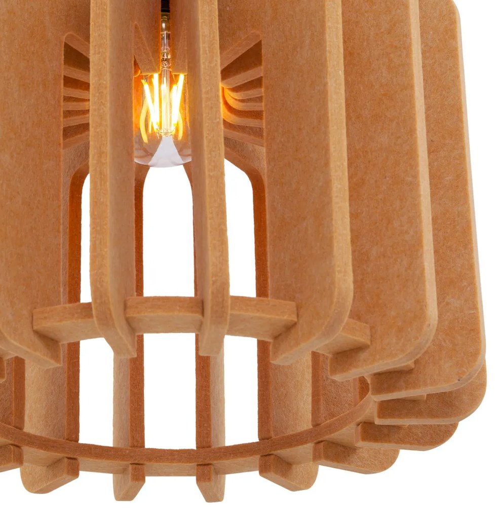 Lampada a sospensione retrò arancione - Felt
