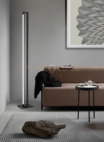 Piantana in metallo nera sway led 27w cct 3000k 4000k 6000k 2495lm