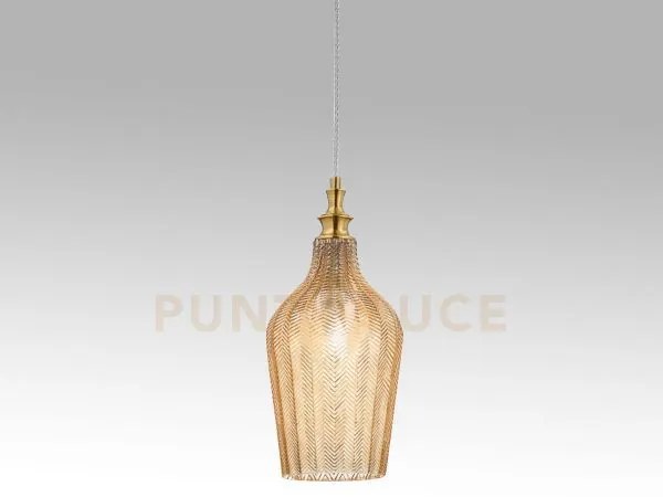 Cleofe s/12 - lampadario sospeso 1 luce attacco e27 in vetro colore...