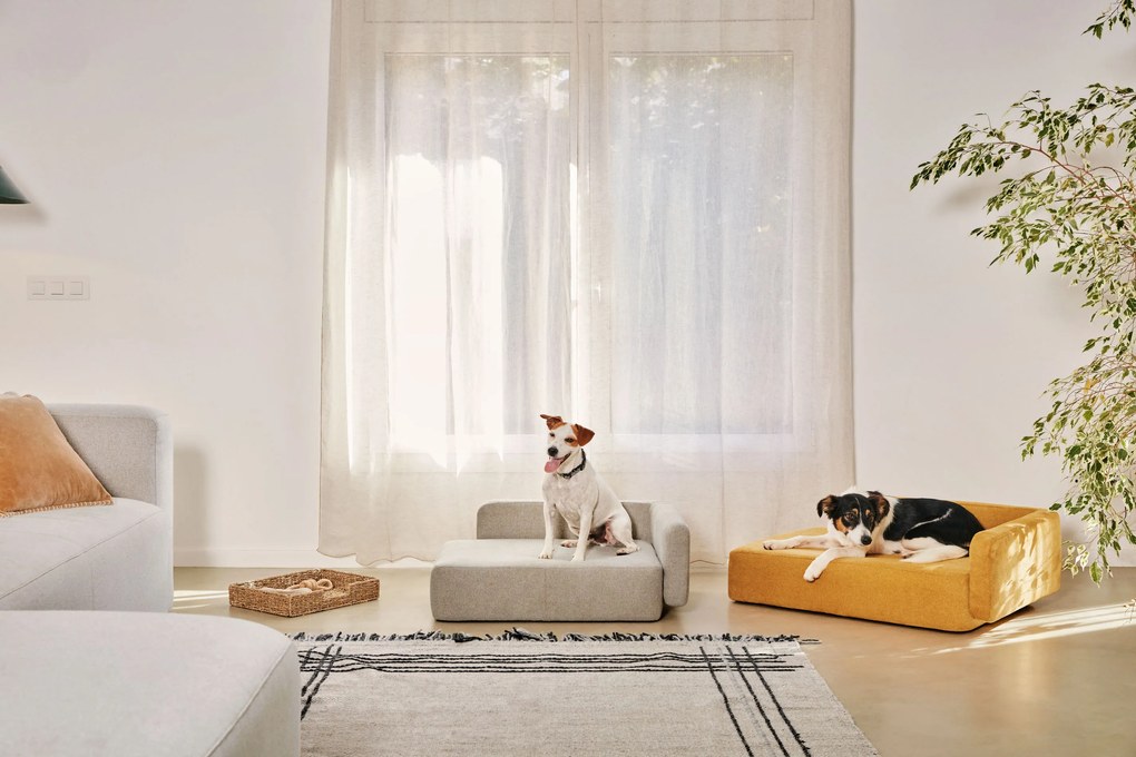 Kave Home - Fodera cuccia piccola per animali Bowie beige 63 x 80 cm