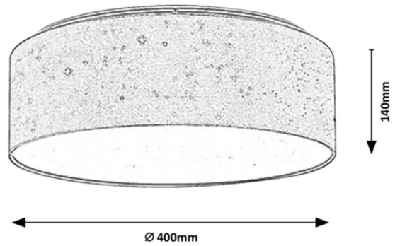 Rabalux - Plafoniera LED/22W/230V colore crema