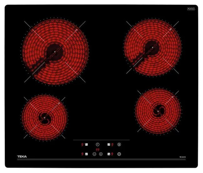 Piano Cottura in Vetroceramica Teka TB 6415 60 cm 6300 W