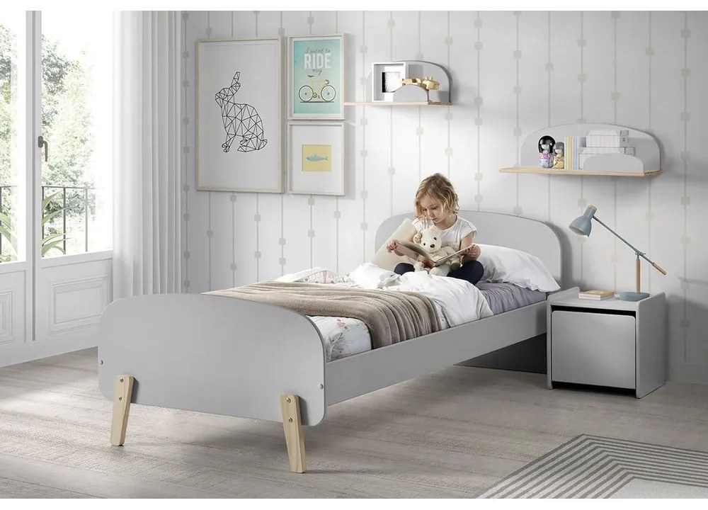 Mensola a muro grigia più piccola Kiddy - Vipack