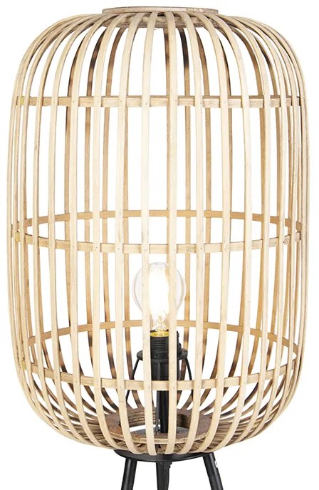 Lampada da terra rustica in rattan - Manila