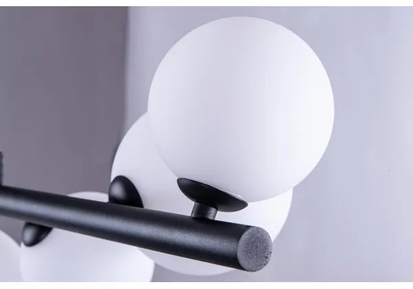 Azzardo AZ4406 - Lampadario su corda SYBILLA 7xG9/25W/230V nero