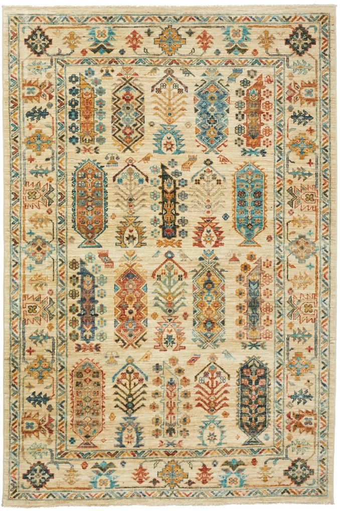 Samarkand Tappeto 130x190 (Pakistan) Annodato A Mano