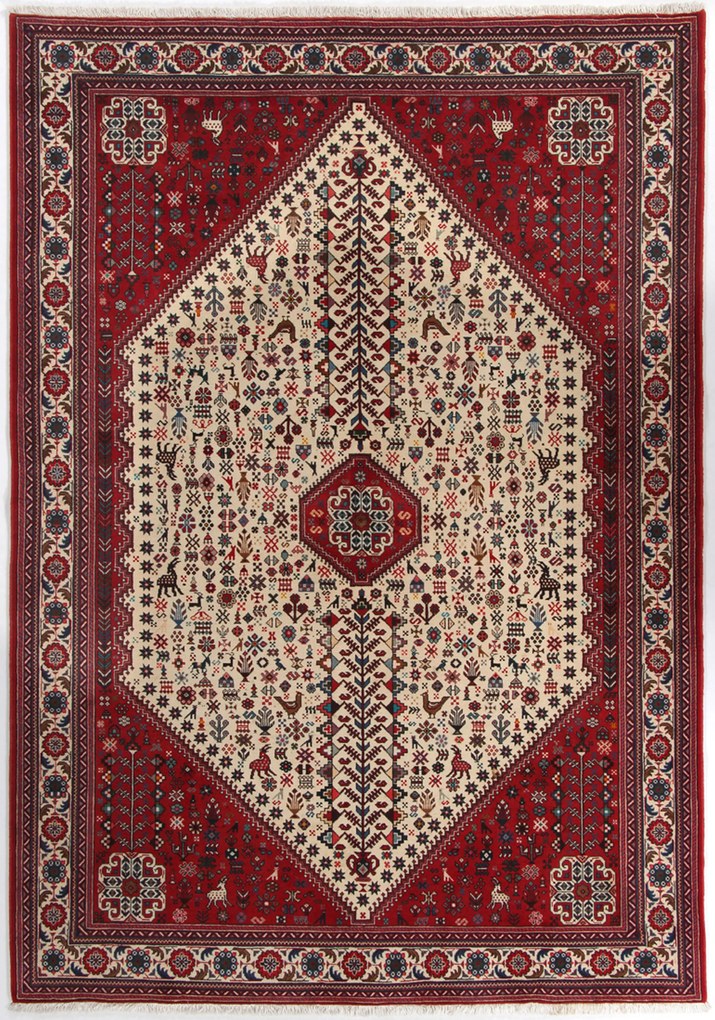 Abadeh Tappeto 180 x 250 (Iran) Annodato A Mano