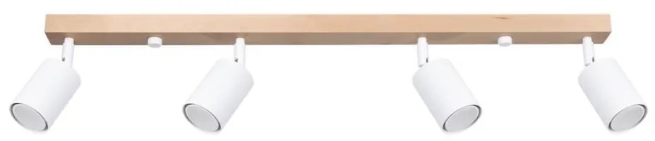 Sollux SL.1289 - Faretto VERDO 4xGU10/10W/230V bianco