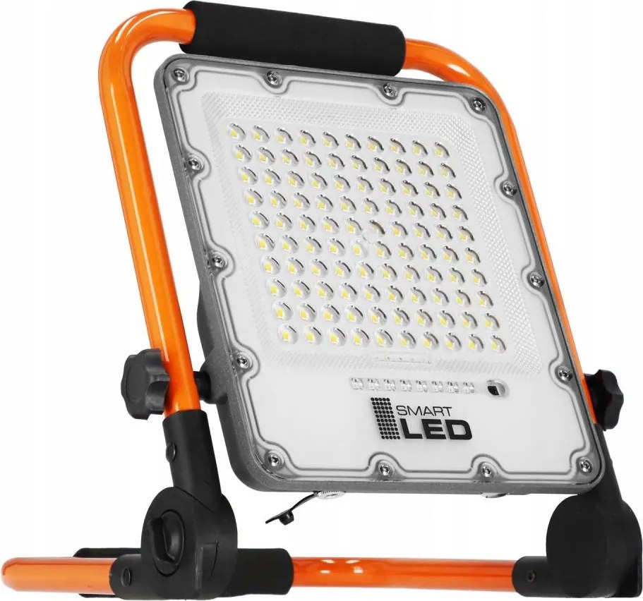 Proiettore LED ricaricabile con stativo LED/50W/3,2V 4500K 5000 mAh IP65 arancione