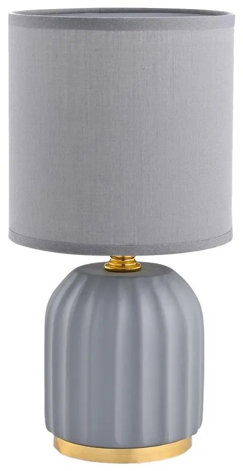 Zuma Line HS8723-GR - Lampada da tavolo 1xE14/40W/230V grigio/oro