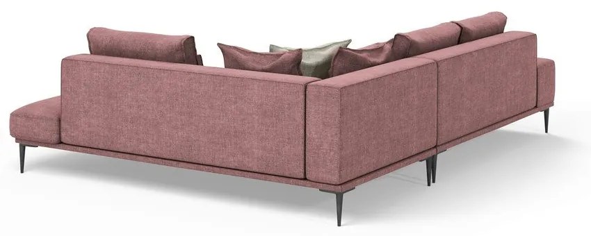 Divano letto angolare rosa, angolo destro Liege - Interieurs 86