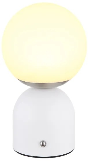 Globo 21006W - Lampada da tavolo LED dimmerabile JULSY LED/2,5W/3,7V bianca