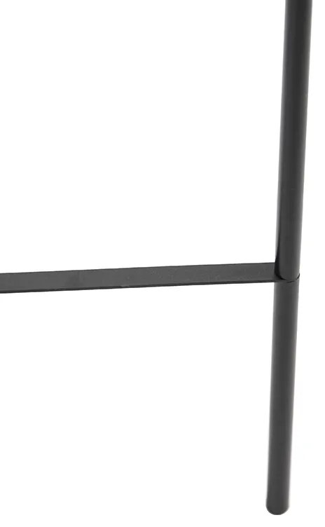 Lampada da terra intelligente nera con WiFi A60 vetro fumé - Bliss