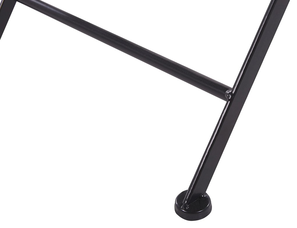 Set di 2 sedie da giardino in metallo nero CARIATI Beliani