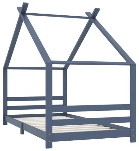 Giroletto per Bambini Grigio in Massello di Pino 90x200 cm