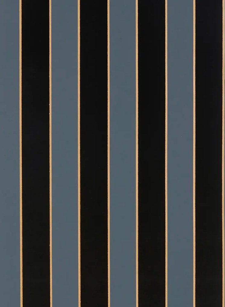 Osborne & Little Tapete Regency Stripe - Midnight/ Bronze