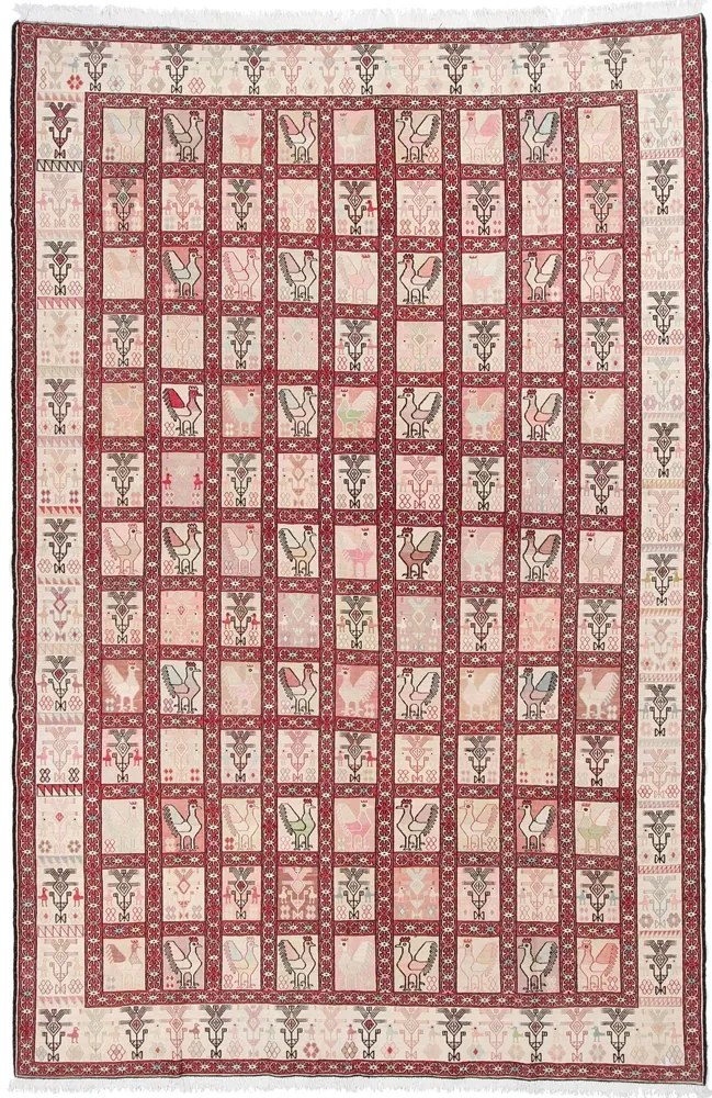 Kilim Tappeto persiano 300x200 Beige (Iran) Annodato A Mano