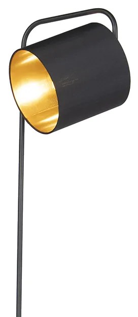 Lampada da terra intelligente nera con lampadina A60 Wi-Fi - Lofty