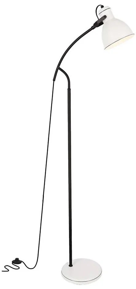 Lampada da terra ZUMBA 1xE27/40W/230V bianco/nero
