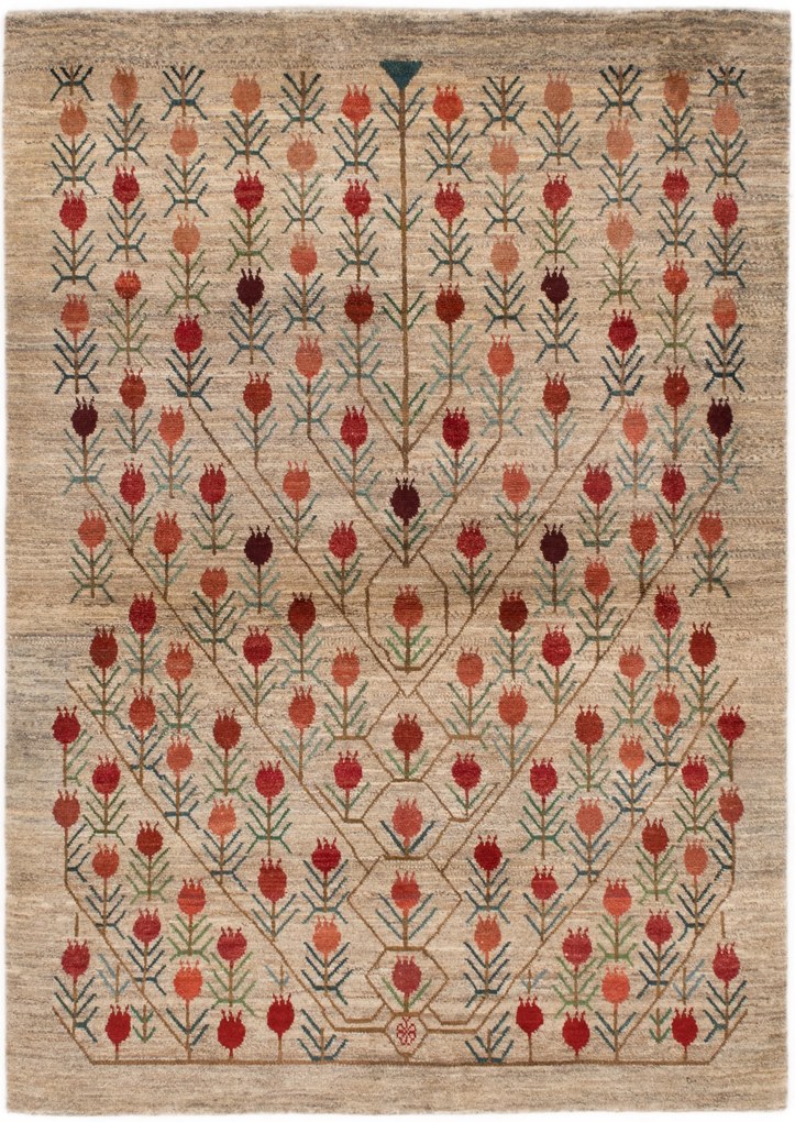 Gabbeh Tappeto persiano 230 x 160 Beige (Iran) Annodato A Mano